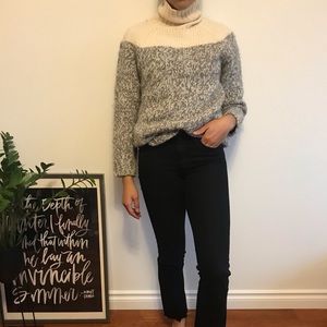Wool Alpaca Blend J Crew Turtleneck